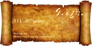 Ill Ágnes névjegykártya